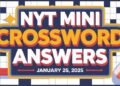 nyt mini answers